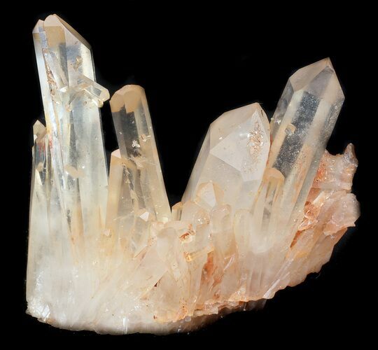 Tangerine Quartz Crystal Cluster - Madagascar #36216